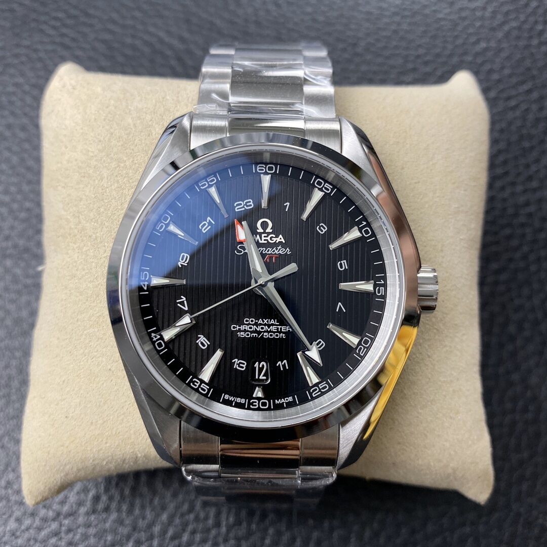 【龙腾腕表】VS厂欧米茄海马150系列搭配9605机芯实现了GMT两地时 - 小轻秀场