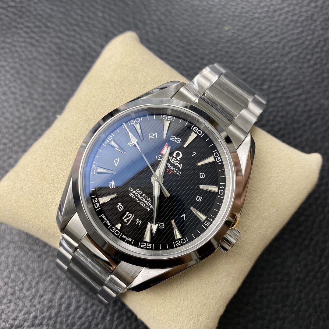 【龙腾腕表】VS厂欧米茄海马150系列搭配9605机芯实现了GMT两地时 - 小轻秀场