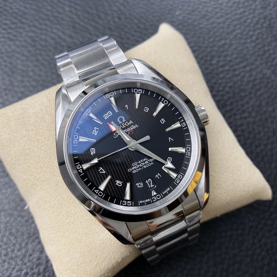 【龙腾腕表】VS厂欧米茄海马150系列搭配9605机芯实现了GMT两地时 - 小轻秀场