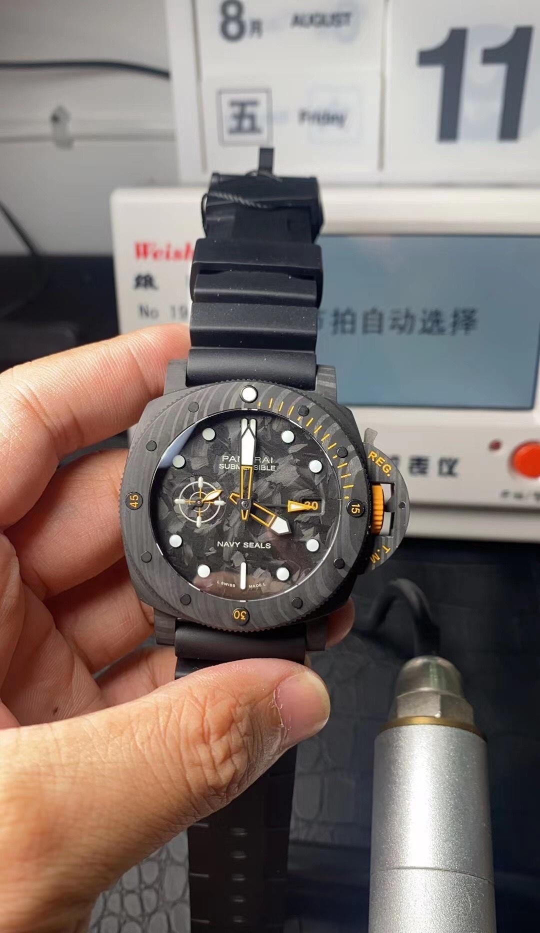 【拾陆腕表】VS厂SBF厂沛纳海pam1324碳纤维做工好吗？ - 小轻秀场